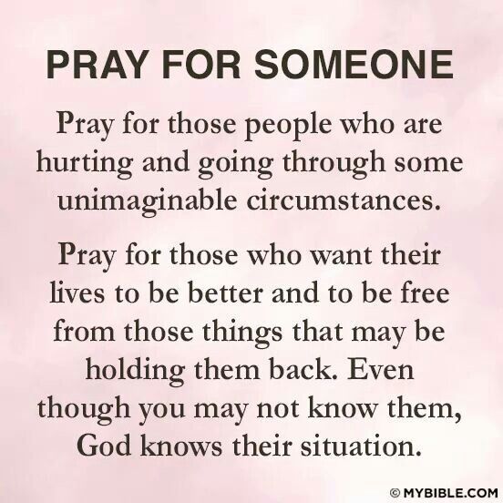 pray for someone